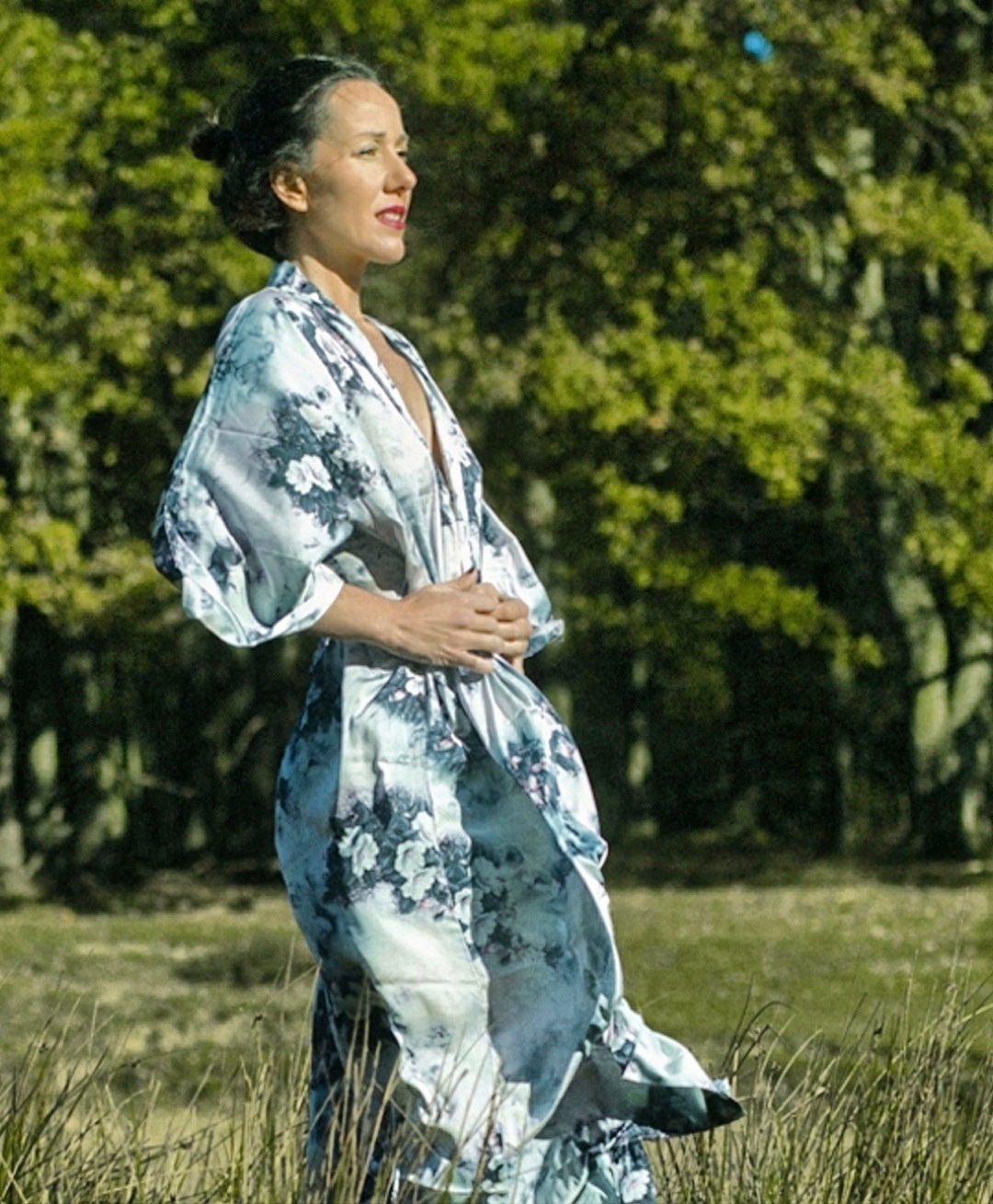 Lorea Bihotz con kimono energía qi